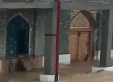 ببینید: ورود سیل  سهمگین به امامزاده سید محمد بارده در چهارمحال بختیاری+فیلم 