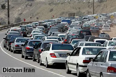 ترافیک سنگین در جاده کرج چالوس و آزادراه های البرز