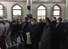 فیلم / اقامه نماز بر پیکر استاد شجریان در بهشت زهرا 