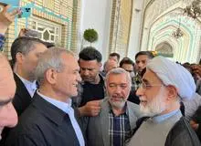 دیدار حجت الاسلام منتجب‌نیا و پزشکیان در مشهد +عکس 