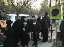 گزارش تصاویری/  علی دایی، پروین و دخترش ، علی کریمی و وریا غفوری در لحظه وداع با علی انصاریان