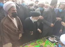 پیکر آیت الله صانعی در آرامستان شیخان به خاک سپرده شد/ نماز میت به امامت  آیت‌الله العظمی شبیری زنجانی اقامه شد/ حضور پرشور مردم عزادار/ تصاویــــــر