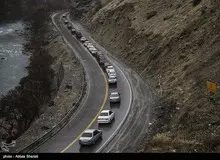 محور کرج به چالوس به مدت ۳ روز یک‌طرفه شد