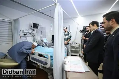 عیادت دنیامالی از صابر کاظمی