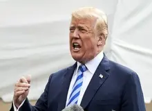 ترامپ: افرادی که هنگام سخنرانی من تظاهرات کردند، عده‌ای اوباش بودند