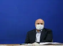 قالیباف روی گلدسته‌های حرم امام رضا(ع) / عکس