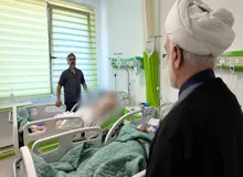 عیادت رئیس قوه قضاییه از مجروحان حمله اسرائیل به زندان اوین