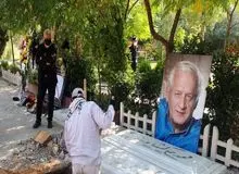 پیکر «اکبر عالمی» به خاک سپرده شد+عکس