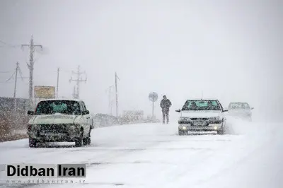  سه محور در پی بارش شدید برف و کولاک مسدود شد