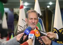 جهانگیری در صداوسیما حاضر شد + عکس

