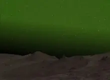 آسمان شب مریخ برای اولین بار سبز شد!