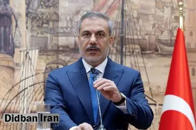 برخورد عجیب با وزیر خارجه ترکیه در دمشق / کنفرانس خبری وسط حرف‌های فیدان قطع شد + فیلم