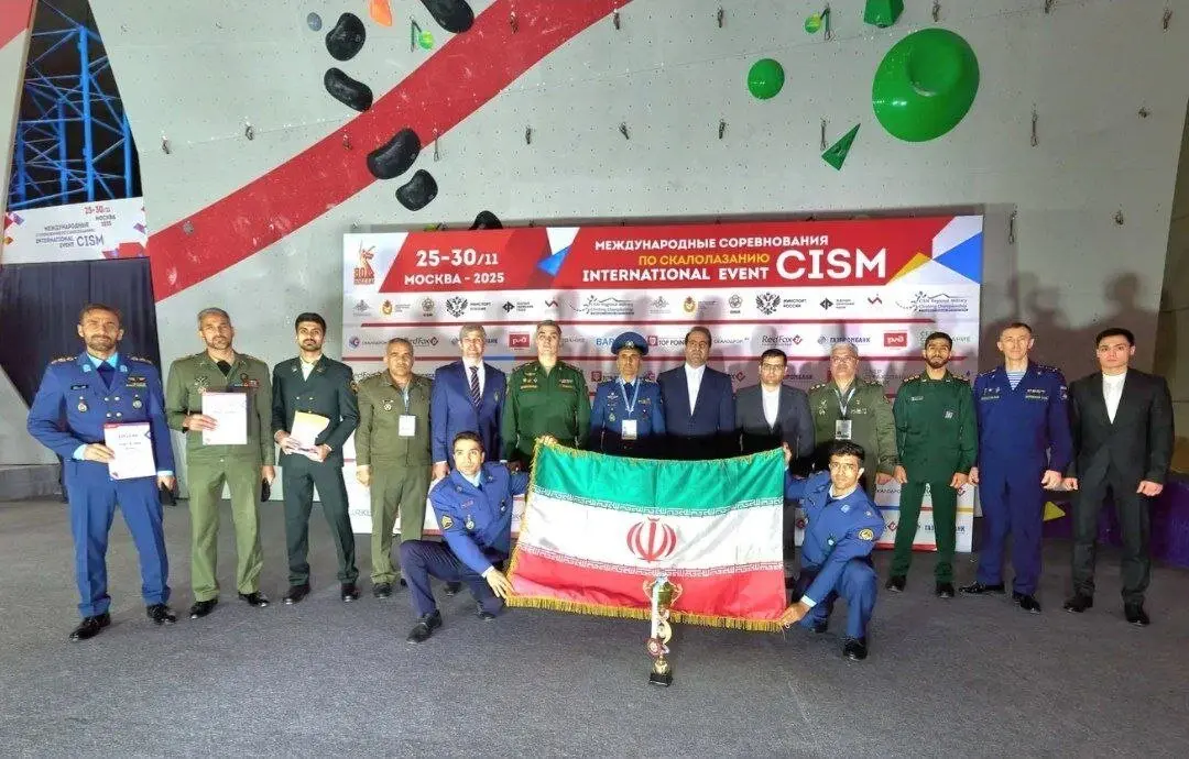 درخشش تیم سنگ‌نوردی نیروهای مسلح در نخستین رقابت بین‌المللی ارتش‌های جهان