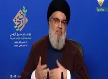 دبیرکل حزب الله لبنان: کسانی که اغتشاشات در ایران را رهبری می‌کنند همان کسانی هستند که قاتلان را به شیراز فرستادند / توافق لبنان با اسرائیل را یک پیروزی بسیار بسیار بزرگ بود