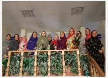 خانم مسوول و کارمندان اش با لباس بندری به محل کار خود رفتند+ تصاویر
