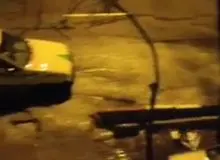  بارش شدید باران و جاری شدن سیلاب در شهر سنندج+فیلم 