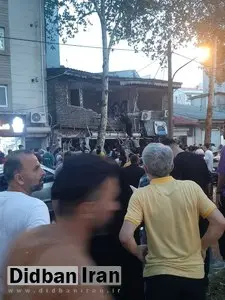  انفجار واحد تجاری در رشت+فیلم 