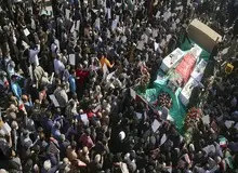 ببینید: مراسم تشییع شهدای حادثه تروریستی شاهچراغ +فیلم