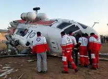 تصاویری از بالگرد سقوط کرده حامل وزیر ورزش