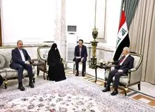 دیدار جمیله علم‌الهدی با رئیس‌جمهور عراق