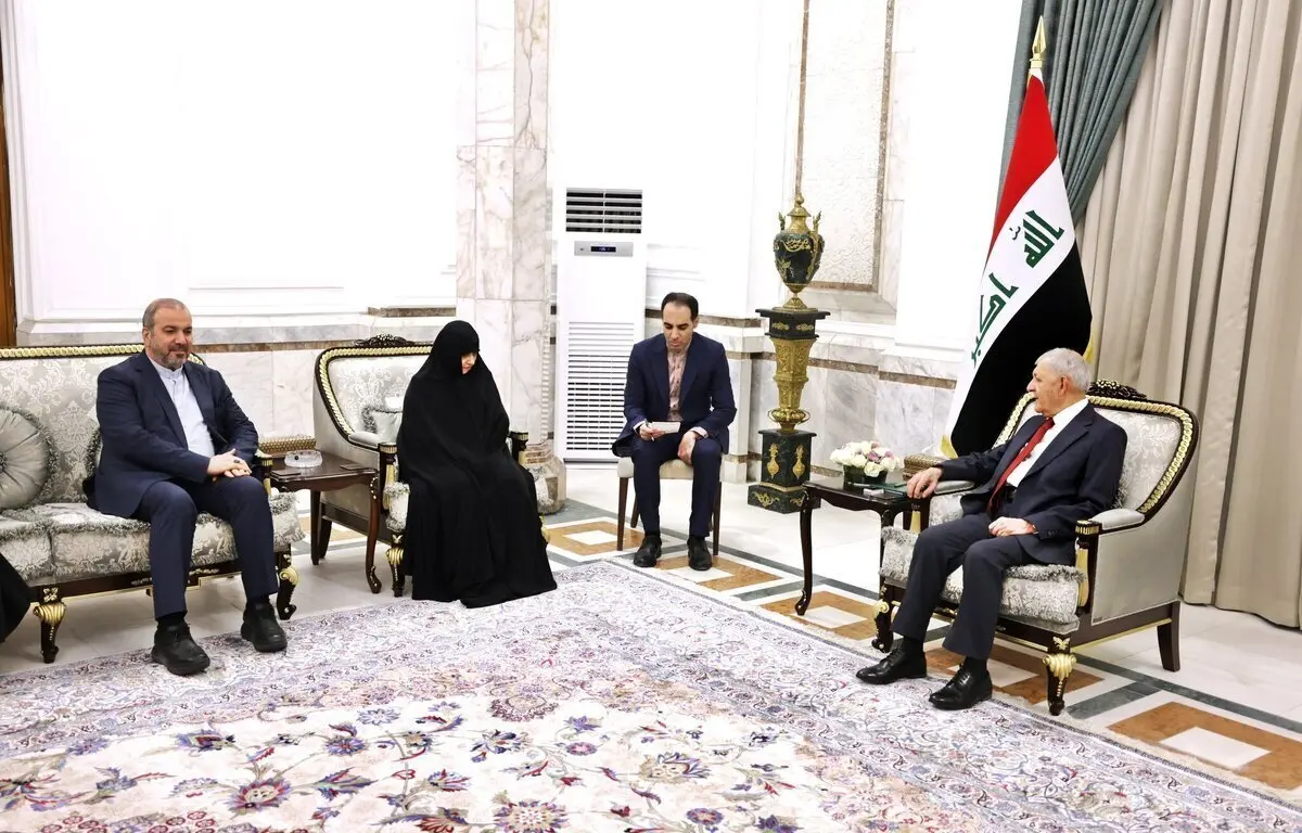 دیدار جمیله علم‌الهدی با رئیس‌جمهور عراق