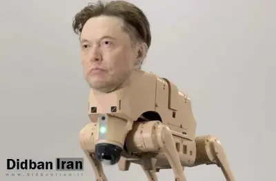 نمایش هنری عجیب: سگ‌های رباتیک با سر ایلان ماسک و مارک زاکربرگ! /عکس