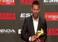 مسی ششمین کفش طلای خود را کسب کرد
