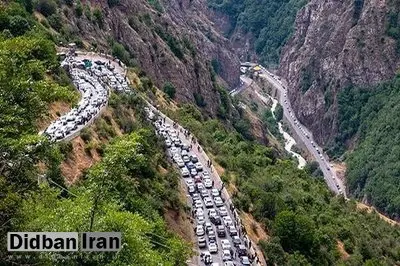 محور کندوان یکطرفه و دارای ترافیک است