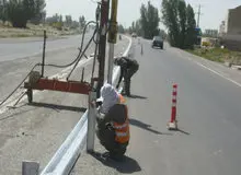 سرقت گاردریل عامل افزایش تصادف ها در اتوبان‌های جنوبی تهران
