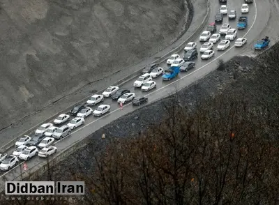 ترافیک سنگین در آزادراه تهران - شمال/ اجرای محدودیت مقطعی