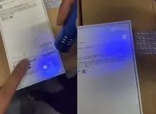 برچسب مخفی بر روی جعبه‌های آیفون۱۵ برای شناسایی تقلب+ عکس