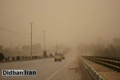 وزش باد و خیزش گرد و خاک در تهران