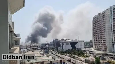 آتش سوزی در فاز تجارت و گردشگری انزلی