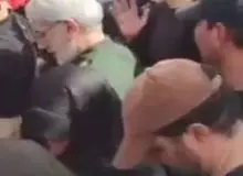 حضور سردار قاآنی، فرمانده نیروی قدس سپاه در مراسم تشییع شهدای جنگ ایران و اسراییل+فیلم