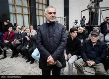 حضور "حسین فریدون" در مراسم تشییع زنده‌یاد جمشید مشایخی+ تصاویر 