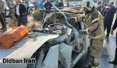 حادثه تصادف در محدوده صالح‌آباد تهران با سه کشته