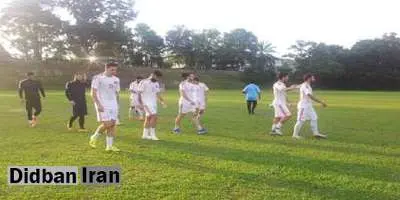 نخستین تمرین حریف تیم ملی فوتبال ایران در دور مقدماتی جام جهانی در مالزی