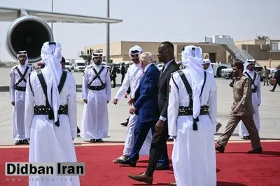 امیر قطر ترامپ را بدرقه کرد +عکس