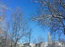 بارش برف پاییزی دماوند را سفیدپوش کرد/ آمادگی ستاد برف روبی شهرستان دماوند