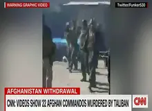 پخش فیلمی‌از تیرباران فرماندهان ارشد ارتش افغانستان به‌دست طالبان  در عرض ۴۵ثانیه/ طالبان: این فیلم جعلی است