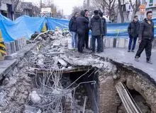 یدایش حمام عمومی قدیمی طی فرونشست خیابان کارگر تهران