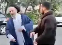 پلیس: فرد معممِ کلیپ سیلی به یک روحانی به دنبال «پناهندگی» بود