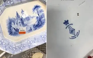 بشقاب ارزان، عتیقه گرانقیمت از آب درآمد / راز نوشته‌های پشت بشقاب چه بود؟