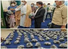 توزیع بادمجان به عنوان بسته‌ کمک معیشتی/ تصویر
