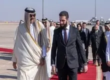 امیر قطر وارد دمشق شد