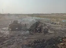 آتش‌سوزی ضایعات لاستیک در میدان آذربایجان تبریز مهار شد