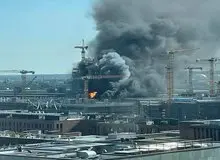 آتش‌سوزی و صدای چند انفجار در هامبورگ آلمان