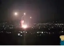 اولین فیلم از بمباران انبار مهمات حزب الله لبنان توسط جنگنده‌های اسرائیل