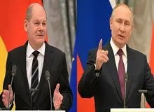 اولین تماس تلفنی صدر اعظم آلمان و رئیس جمهور روسیه پس از دو سال/ برلین: شولتس در این تماس بر عزم راسخ آلمان برای حمایت از اوکراین در جنگ با روسیه «تا هر زمان که لازم باشد» تاکید کرد