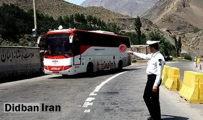 توقیف اتوبوس به دلیل رانندگی نوجوان ۱۸ ساله بدون گواهینامه